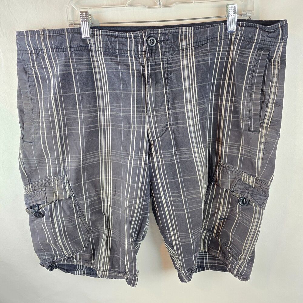 Nike Cargo Shorts Men's XL 40 Athletic Dept Plaid Check Casual Outdoors Coach